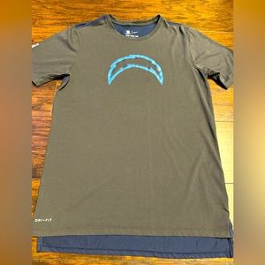 Nike On Field Apparel Los Angeles Chargers Dri Fit Tee Men Size Medium Bolt Up